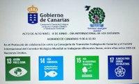 Acto de Alto nivel Consejería de Transición Ecológica de Canarias - Corredor Biológico Mundial - 8 de Junio día de los Océanos 