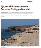 Ajuy en Fuerteventura declarado kilómetro cero del Corredor Biológico Mundial por su valor geológico, natural, etnográfico y paisajístico.