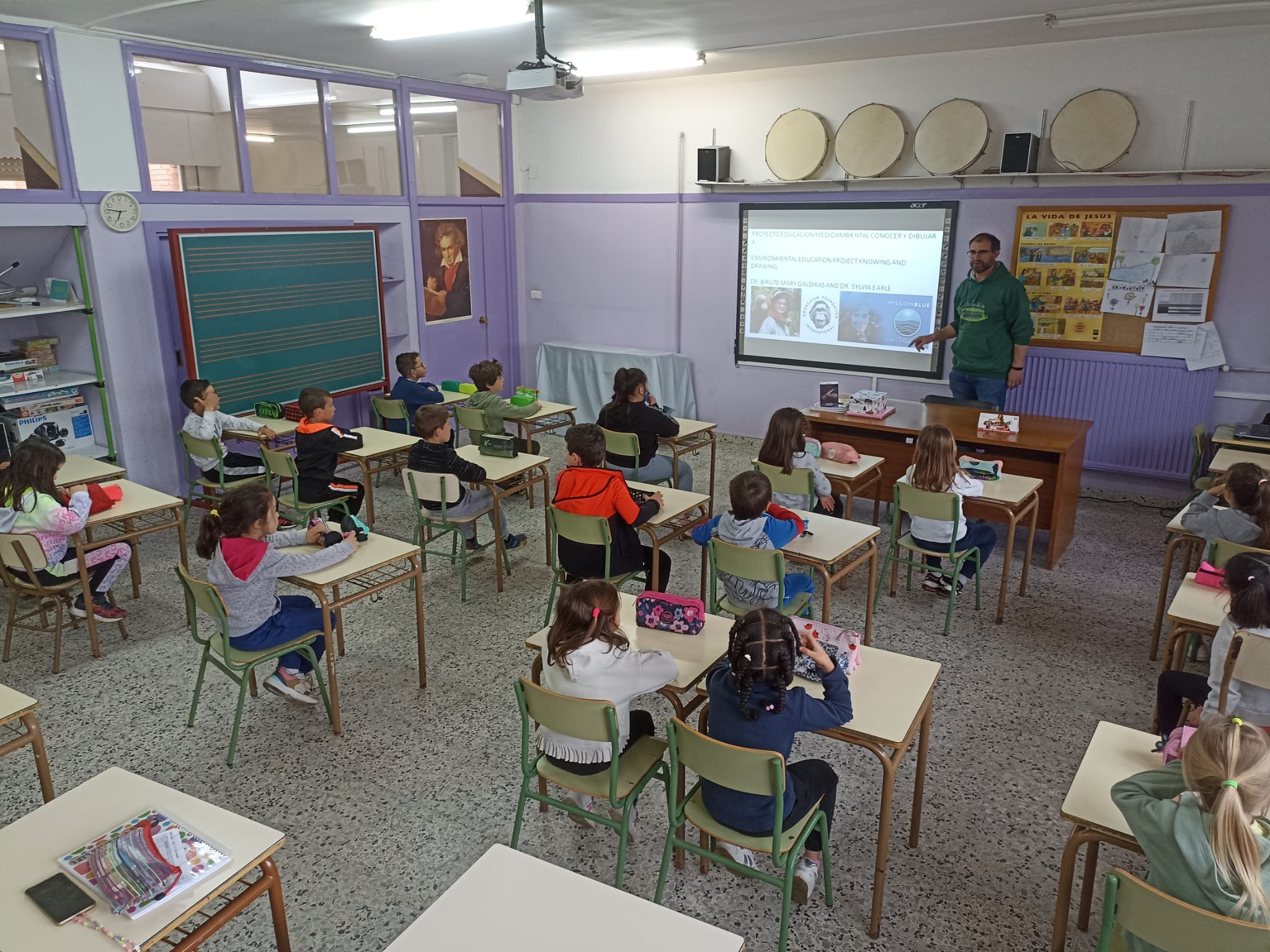 Charla del Corredor y su importancia, en el CEIP  Fernando de Rojas (Burgos)